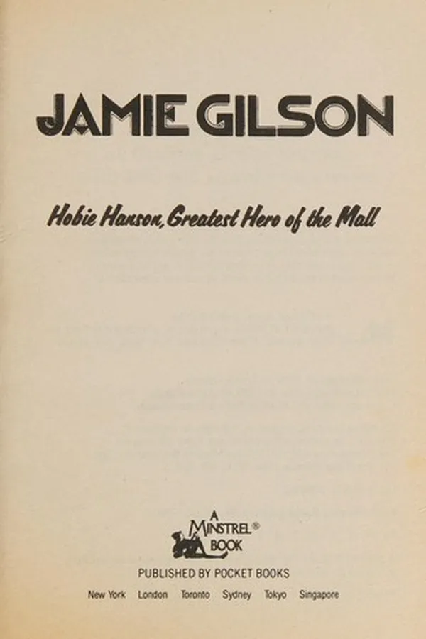 Capa de Hobie Hanson, Greatest Hero of the Mall