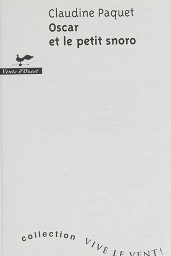 Capa de Oscar et le petit snoro