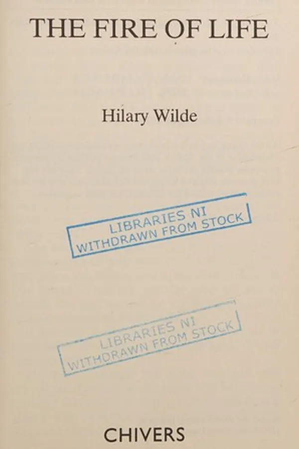 Capa de The fire of life