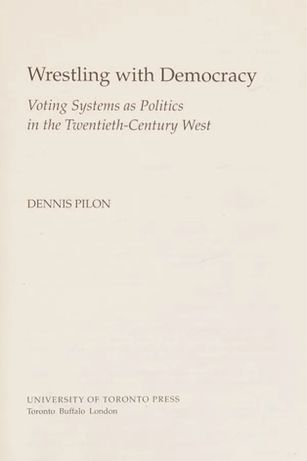 Capa de Wrestling with democracy