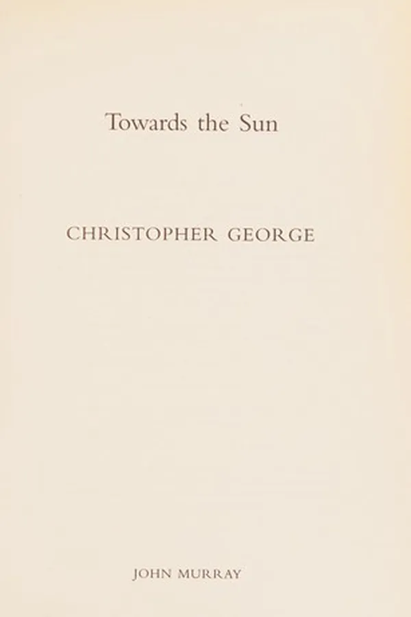 Capa de Towards the sun
