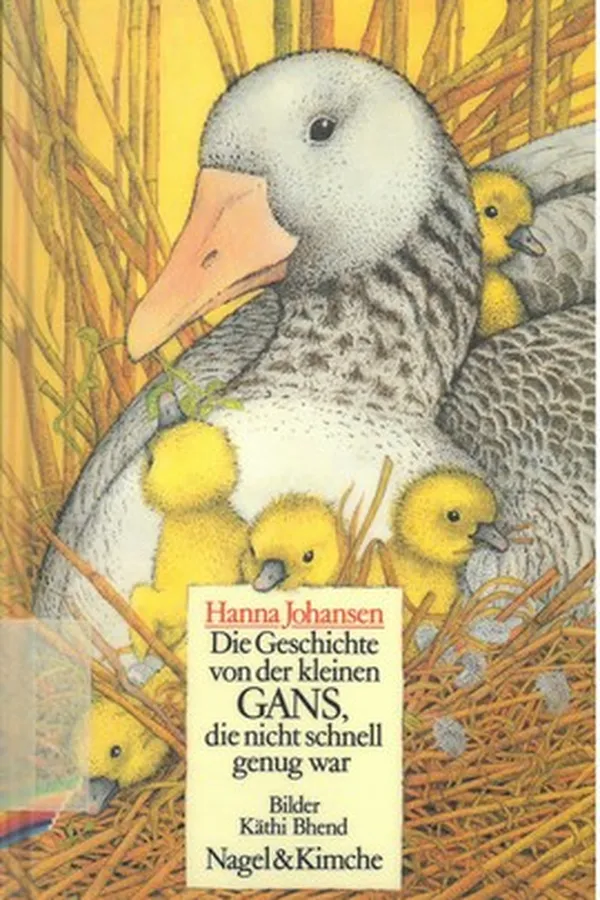 Capa de Die Geschichte von der kleinen Gans, die nicht schnell genug war
