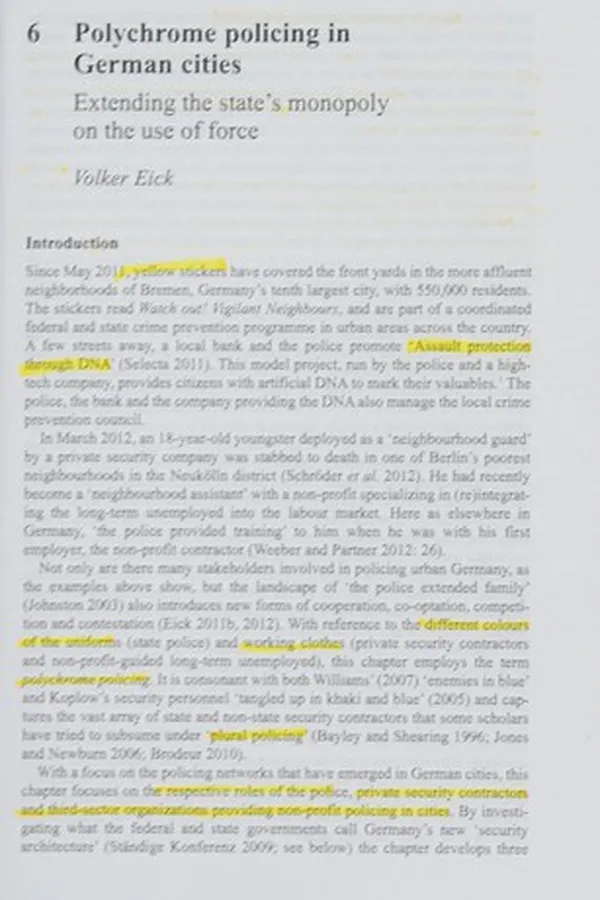 Capa de Policing Cities