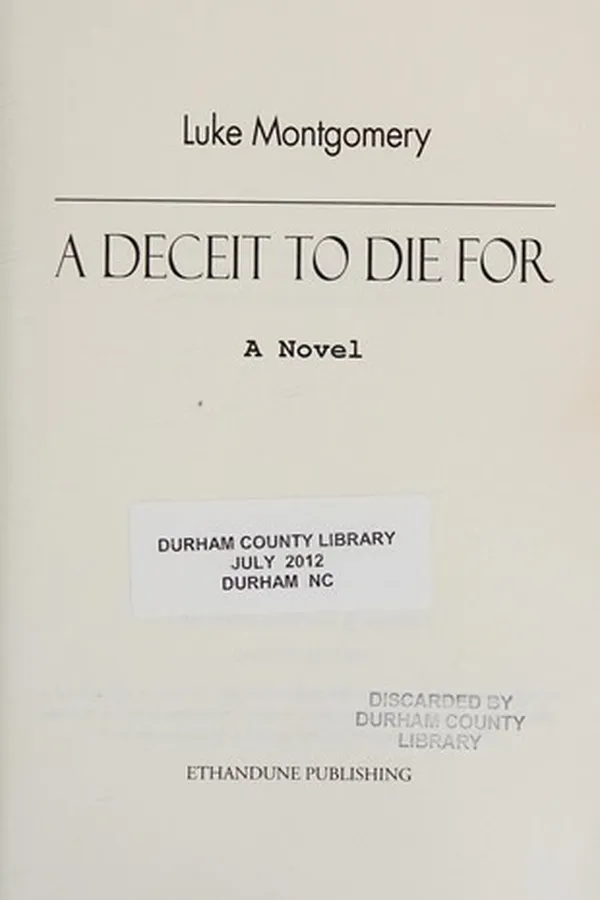 Capa de A deceit to die for