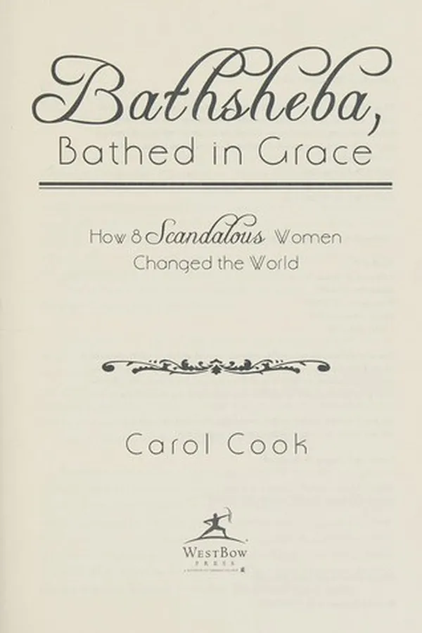Cover of Bathsheba, bathed in grace