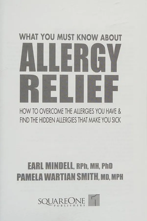 Cover of What You Must Know About Allergy Relief
