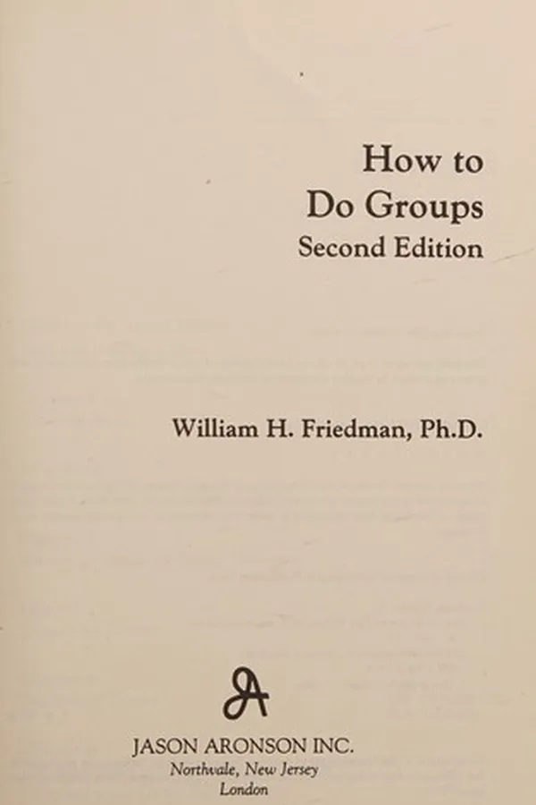 Capa de How to do groups