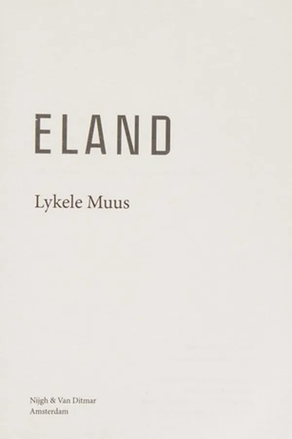 Cover of Eland