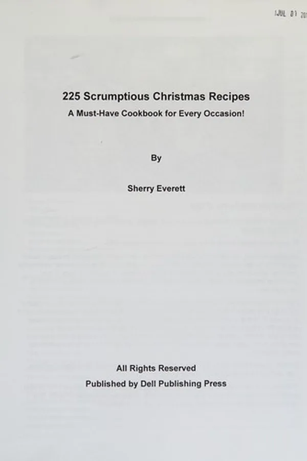 Capa de 225 scrumptious Christmas recipes