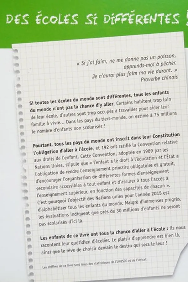 Capa de Bienvenue dans mon école