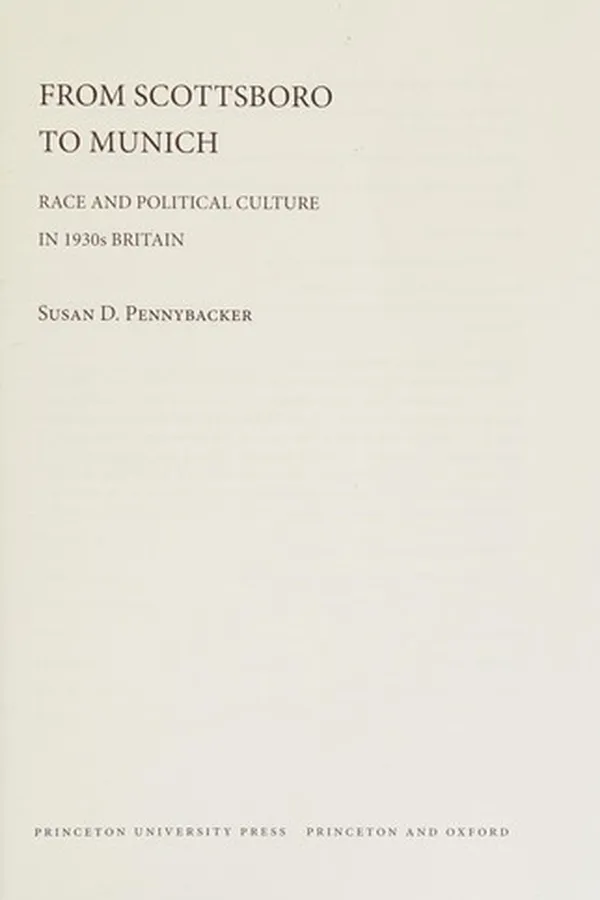 Capa de From Scottsboro to Munich