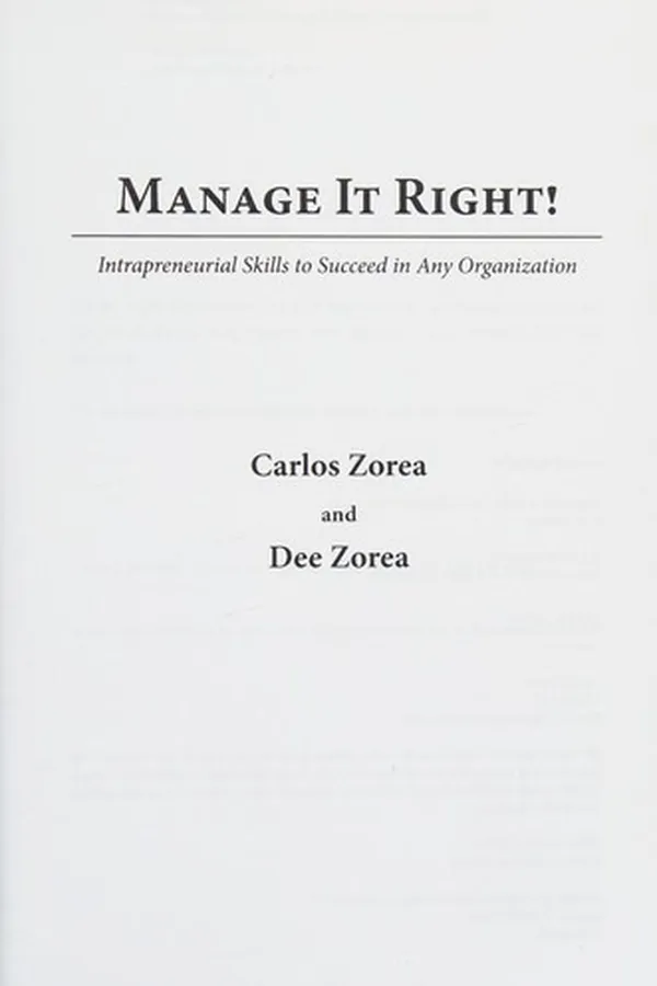 Capa de Manage it right!