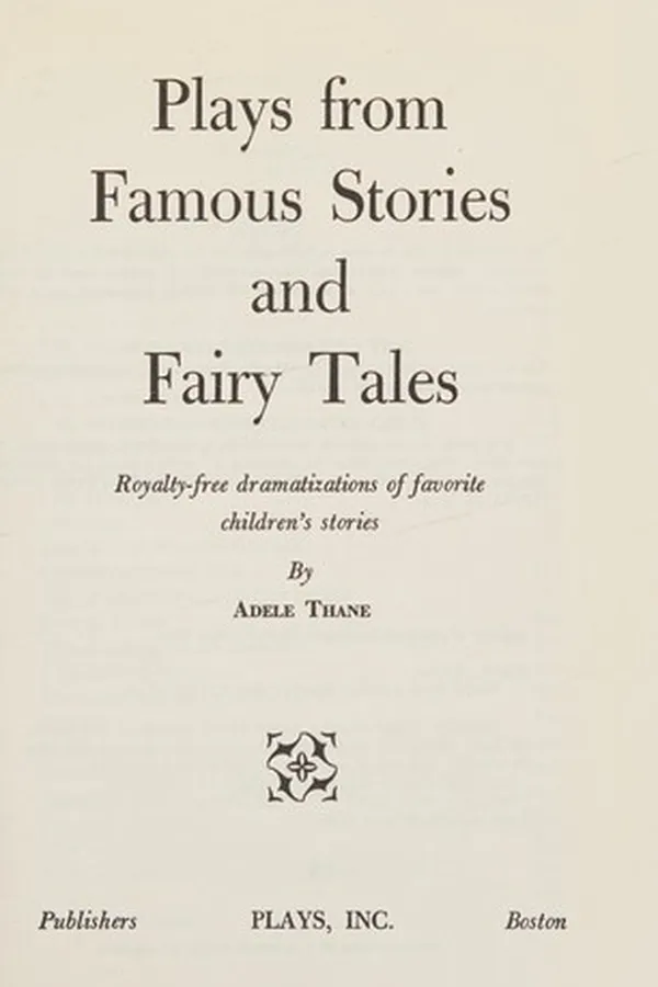 Capa de Plays from famous stories and fairy tales