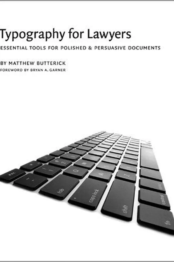Capa de Typography for lawyers