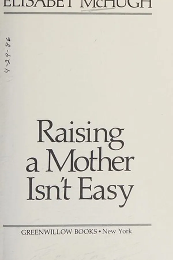 Capa de Raising a mother isn't easy