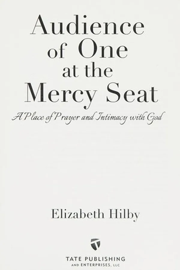 Capa de Audience of one at the mercy seat