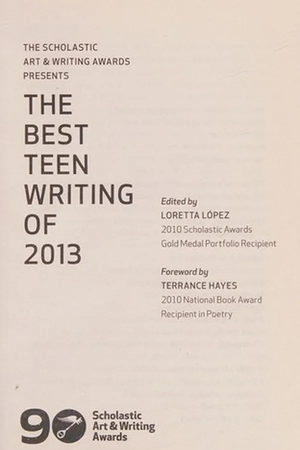 Capa de The best teen writing of 2013