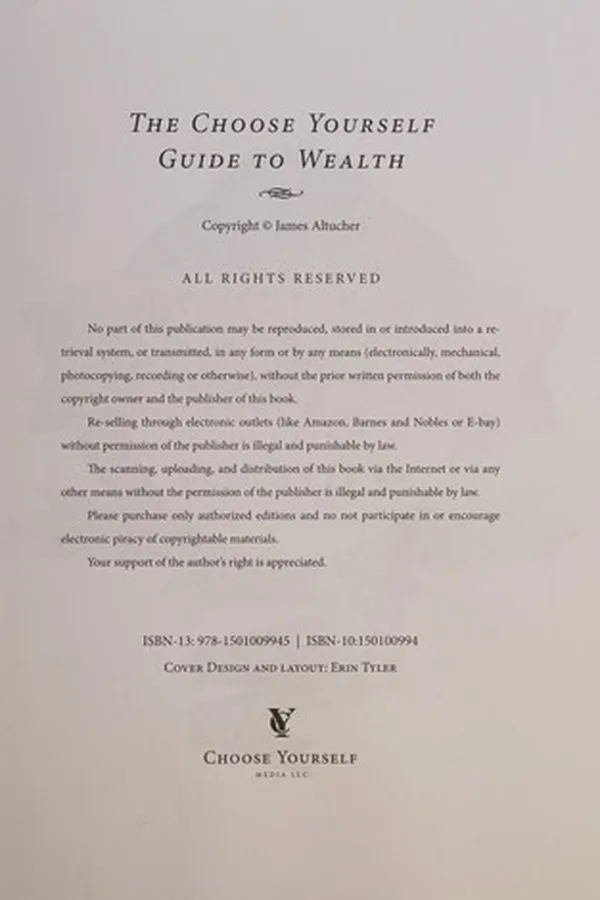 Capa de The choose yourself guide to wealth
