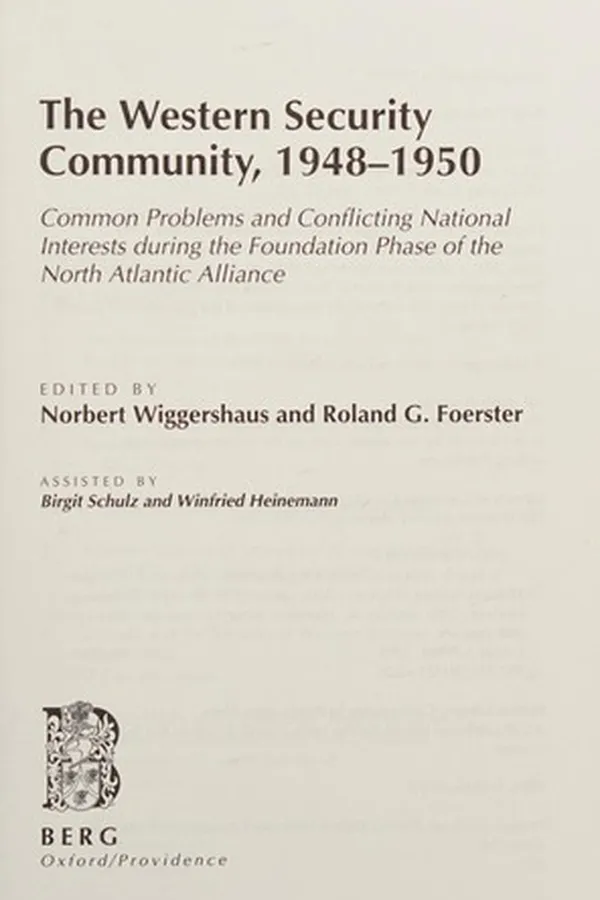 Capa de Western Security Community, 1948-1950