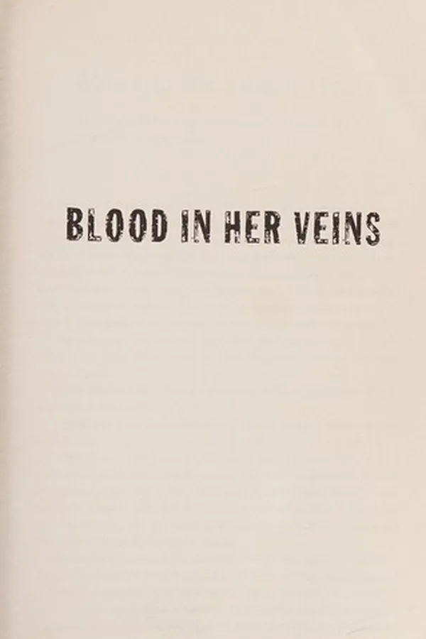 Capa de Blood in her veins