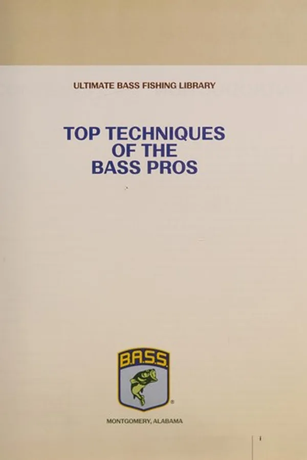 Capa de Top techniques of the BASS pros