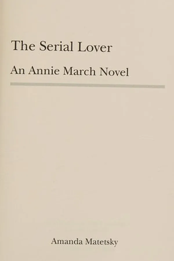 Capa de The serial lover