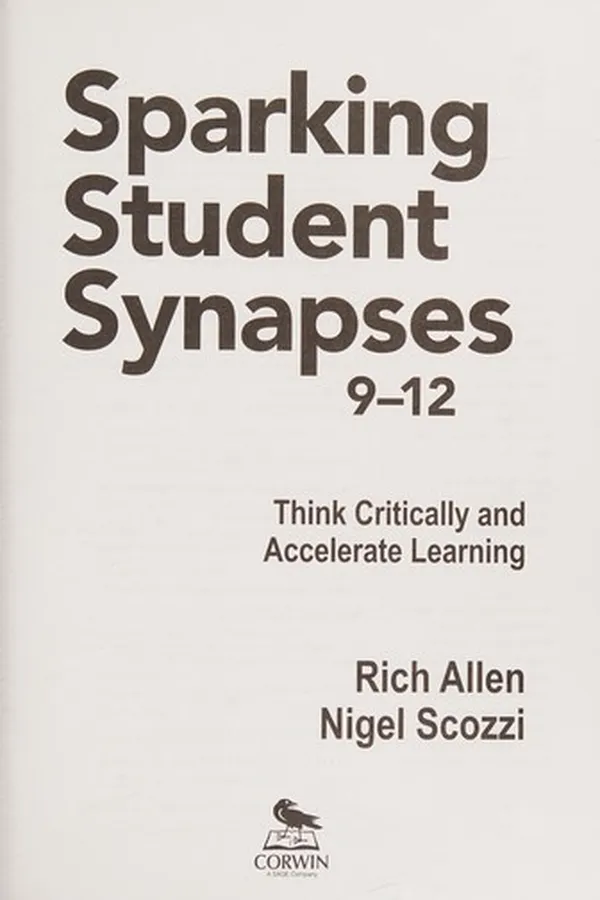 Capa de Sparking student synapses, grades 9-12
