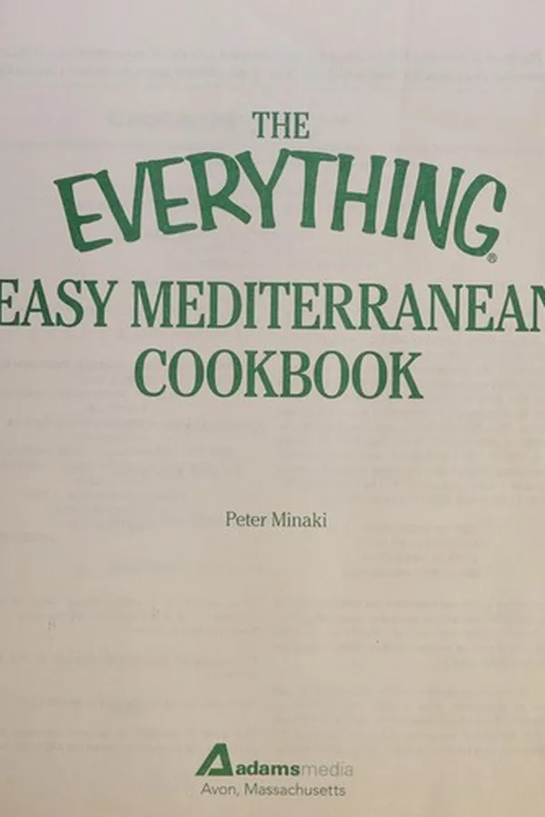 Capa de The everything easy Mediterranean cookbook