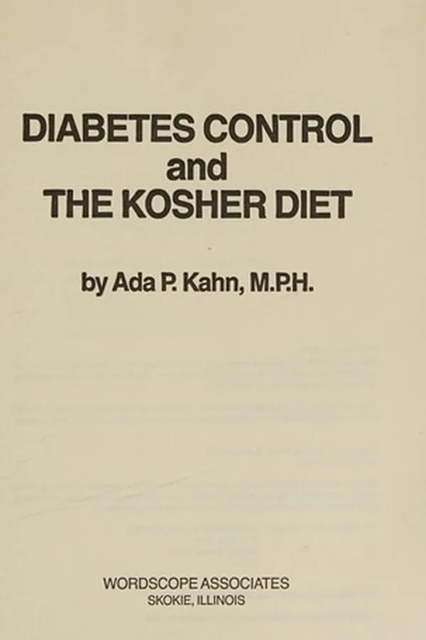 Capa de Diabetes control and the kosher diet