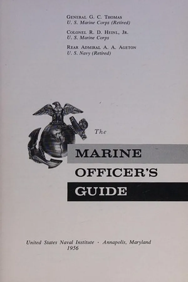 Capa de The Marine officer's guide