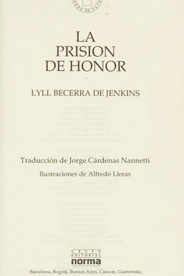 Capa de La prision de honor