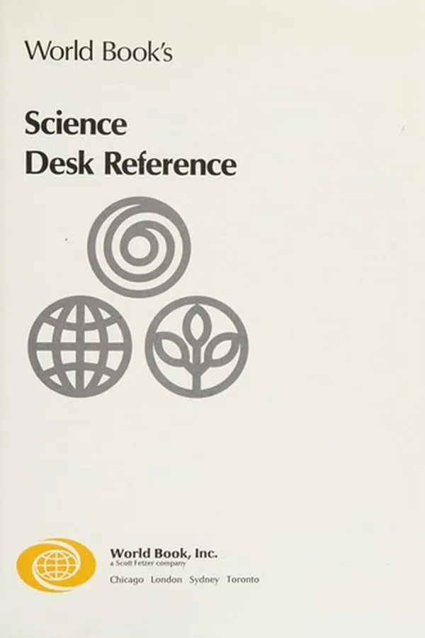 Capa de World Book's science desk reference