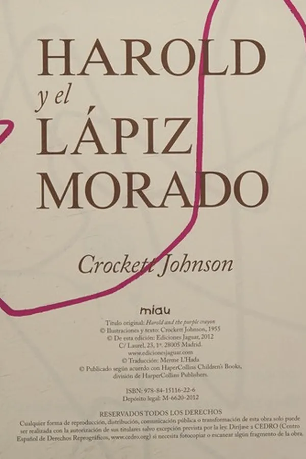 Capa de Harold y el lápiz morado