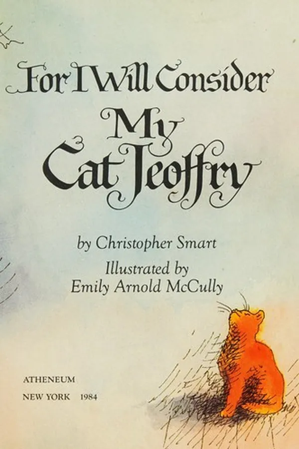 Capa de For I will consider my cat Jeoffry