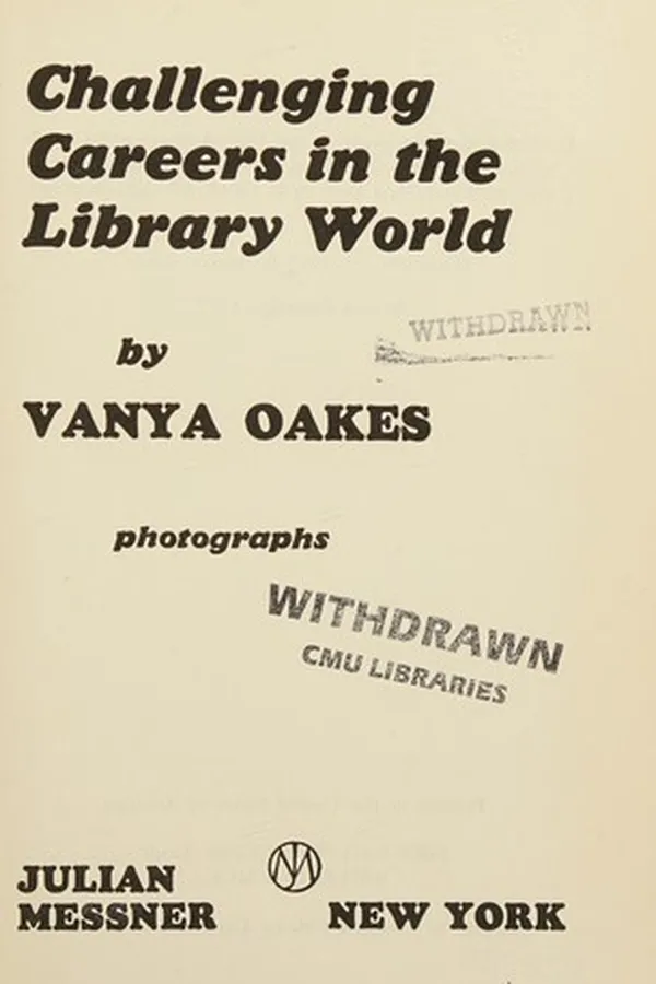 Capa de Challenging careers in the library world