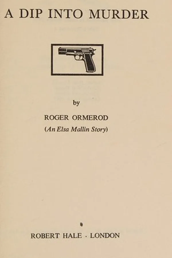 Cover of A dip into murder