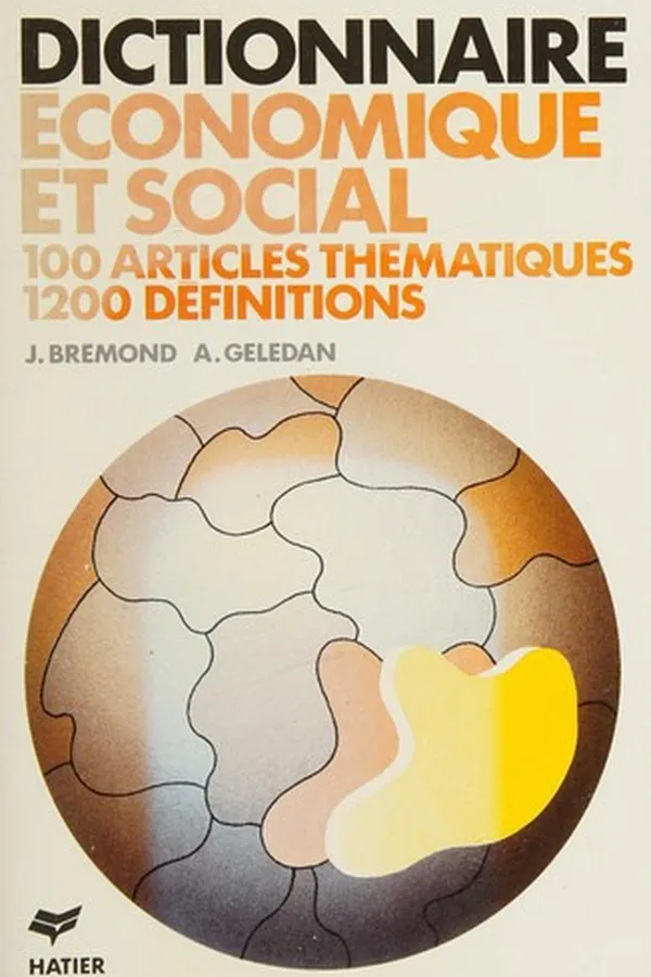 Capa de Dictionnaire économique et social