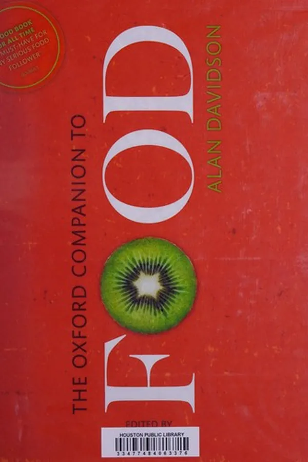 Capa de The Oxford companion to food