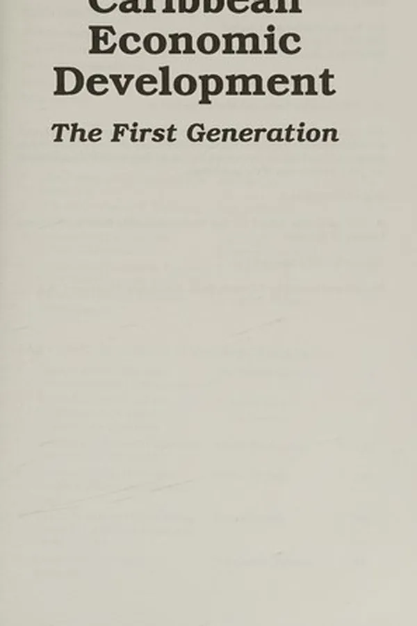 Capa de Caribbean economic development