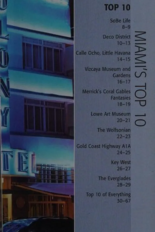 Capa de Top 10 Miami and the Keys