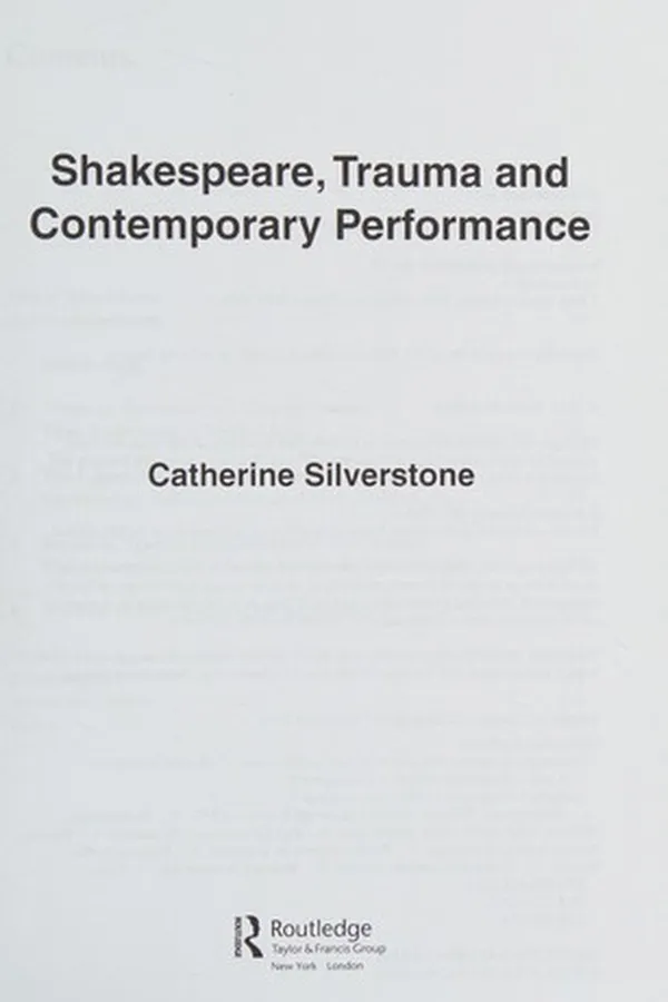 Capa de Shakespeare and Trauma