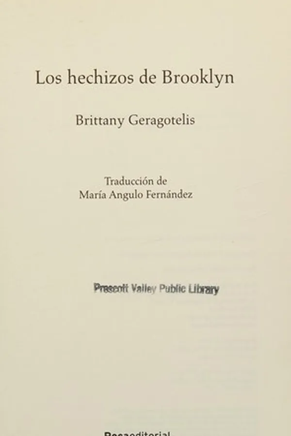 Capa de Los hechizos de Brooklyn