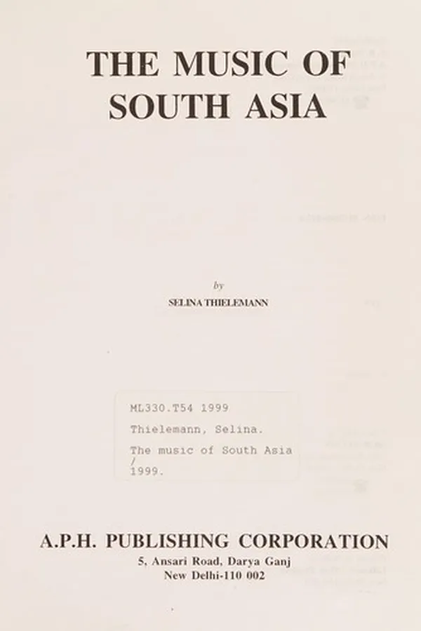 Capa de The music of South Asia