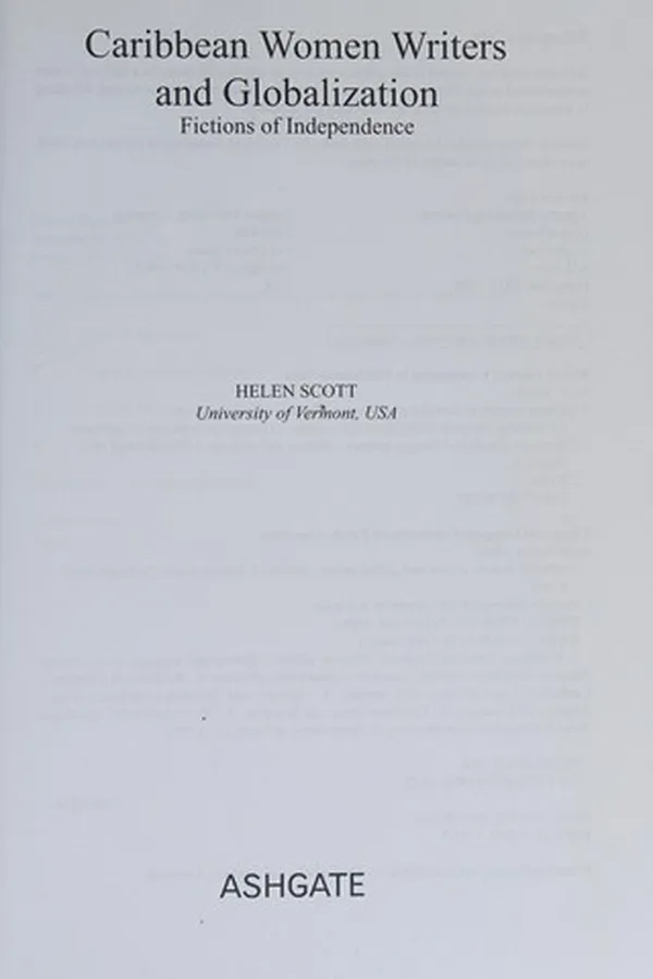 Capa de CARIBBEAN WOMEN WRITERS AND GLOBALIZATION; FICTIONS OF INDEPENDENCE