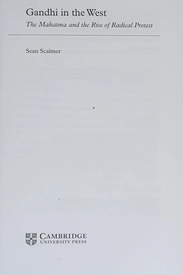 Capa de Gandhi in the West