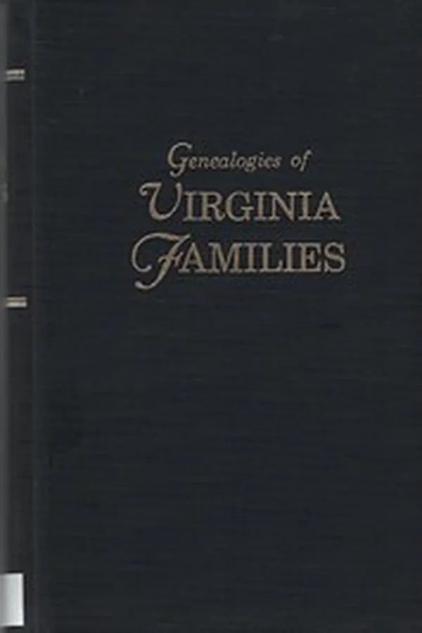 Capa de Genealogies of Virginia families
