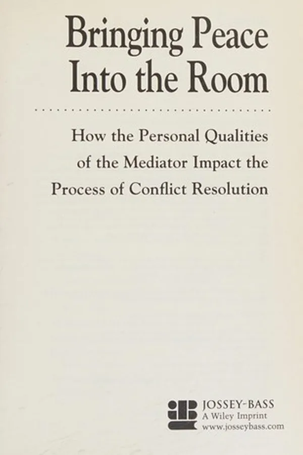 Capa de Bringing peace into the room