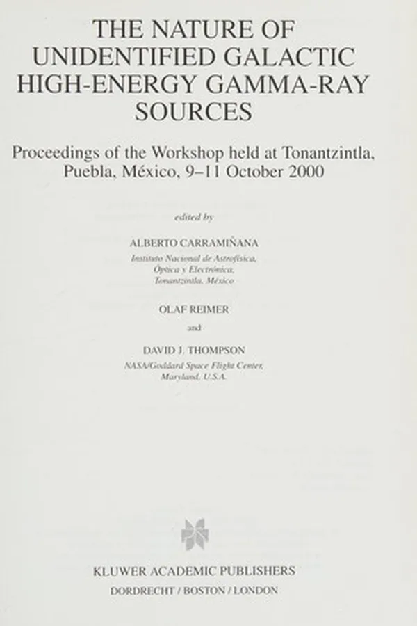 Capa de The nature of unidentified galactic high-energy gamma-ray sources