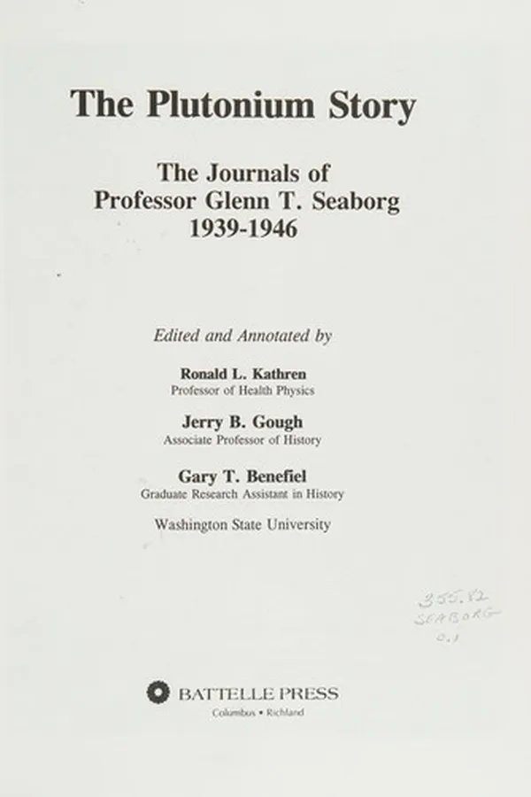 Capa de The plutonium story