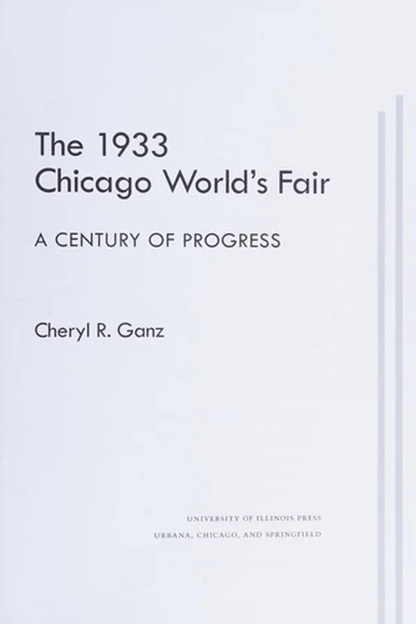 Capa de The 1933 Chicago World's Fair